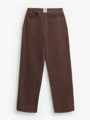 Mohito - Jeansy straight - ciemnobrązowy