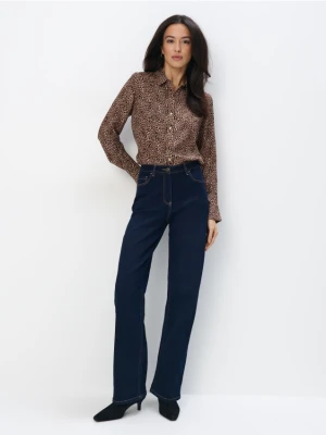 Mohito - Jeansy straight - granatowy