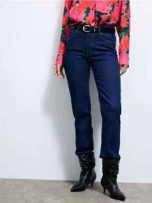 Mohito - Jeansy straight - granatowy