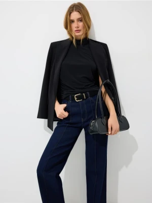 Mohito - Jeansy straight - granatowy