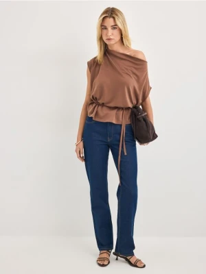 Mohito - Jeansy straight - granatowy