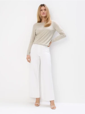 Mohito - Jeansy wide leg - biały