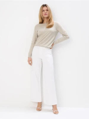 Mohito - Jeansy wide leg - biały