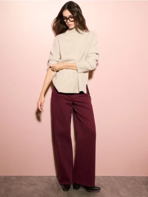 Mohito - Jeansy wide leg - mahoń