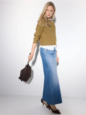 Mohito - Jeansy wide leg - niebieski