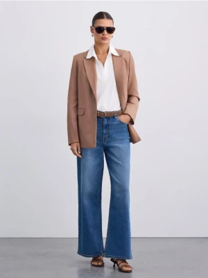 Mohito - Jeansy wide leg - niebieski