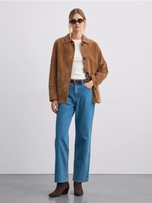 Mohito - Jeansy wide leg - niebieski