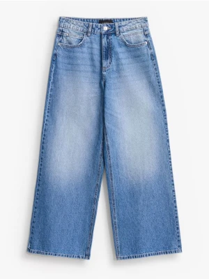 Mohito - Jeansy wide leg petite - niebieski