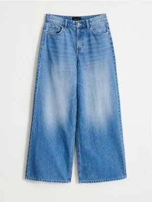 Mohito - Jeansy wide leg petite - niebieski