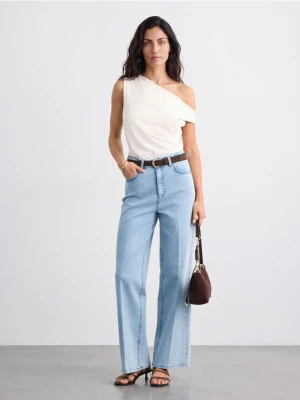 Mohito - Jeansy wide leg petite - niebieski