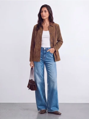 Mohito - Jeansy wide leg petite - niebieski