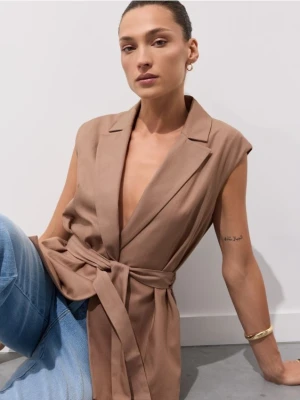 Mohito - Kamizelka z lyocellem - brązowy