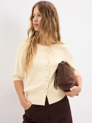 Mohito - Kardigan z krótkimi rękawami - żółty