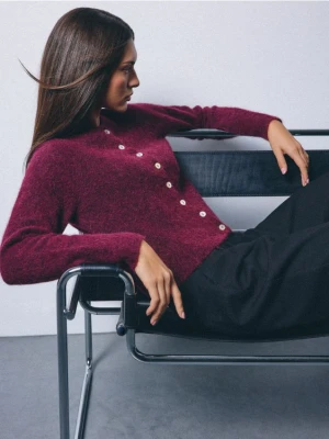 Mohito - Kardigan z wełną - kasztanowy