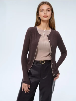 Mohito - Kardigan z wiskozą - brązowy