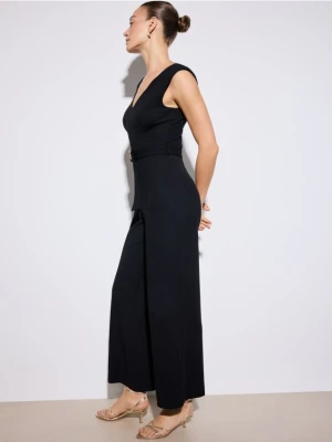 Mohito - Kombinezon z szerokimi nogawkami - czarny