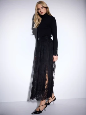 Mohito - Koronkowa spódnica maxi - czarny