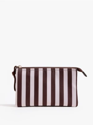 Mohito - Kosmetyczka w paski - brązowy