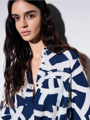 Mohito - Koszula regular fit - granatowy