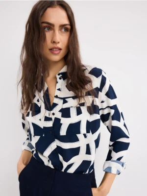 Mohito - Koszula regular fit - granatowy