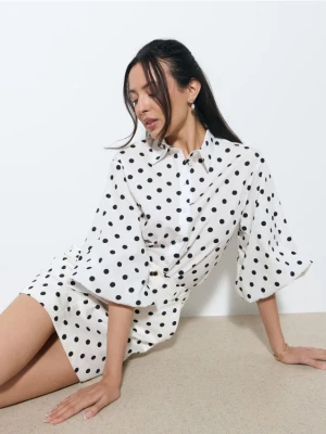 Mohito - Koszula w grochy - kremowy