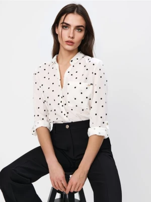 Mohito - Koszula w kropki - biały