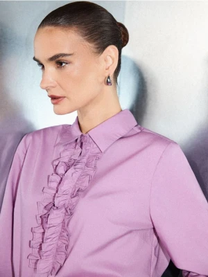 Mohito - Koszula z bawełny i lyocellu - fioletowy