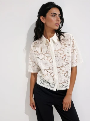 Mohito - Koszula z koronką - biały