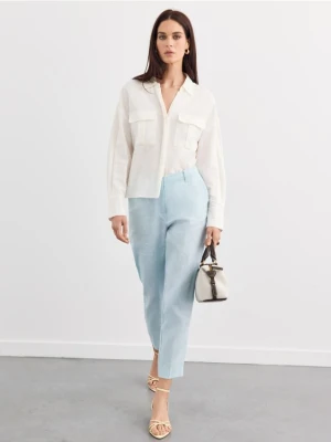 Mohito - Koszula z lnem - kremowy