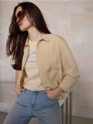 Mohito - Koszula z modalem - żółty