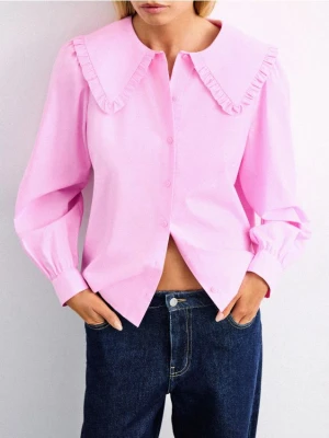 Mohito - Koszula z ozdobnym kołnierzem - pastelowy różowy