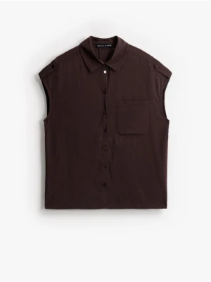 Mohito - Koszula z wiskozy - ciemnobrązowy