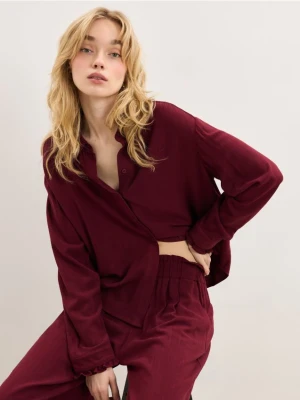 Mohito - Koszula z wiskozy i lnu - czerwony