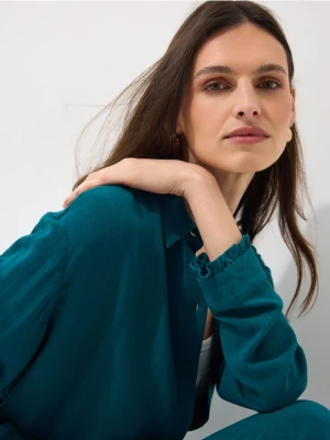 Mohito - Koszula z wiskozy i lnu - zielony