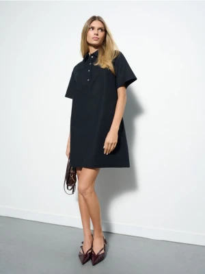 Mohito - Koszulowa sukienka mini - granatowy