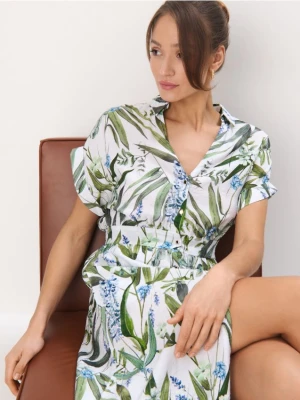 Mohito - Koszulowa sukienka midi - biały