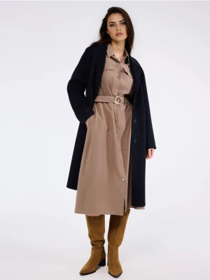 Mohito - Koszulowa sukienka midi - brązowy