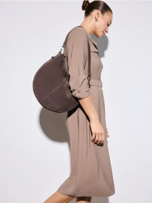 Mohito - Koszulowa sukienka midi - brązowy