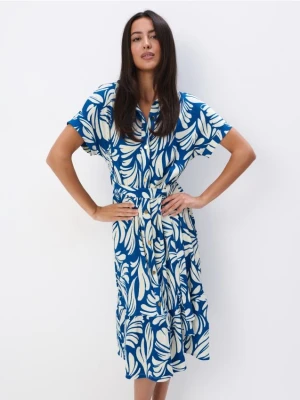 Mohito - Koszulowa sukienka midi - niebieski