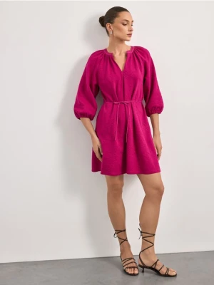 Mohito - Koszulowa sukienka mini - fuksjowy