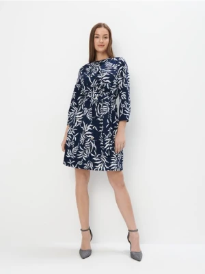 Mohito - Koszulowa sukienka mini - granatowy