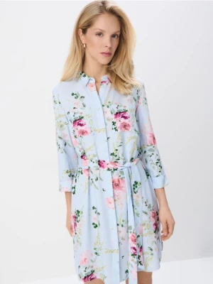 Mohito - Koszulowa sukienka mini z wiskozy - wielobarwny