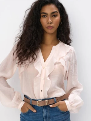 Mohito - Kremowa bluzka z lyocellem - beżowy