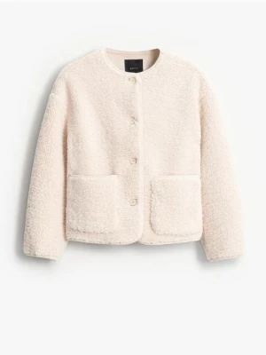 Mohito - Kremowa kurtka typu teddy - beżowy