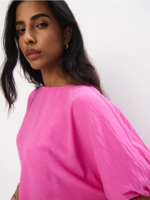 Mohito - Krótka bluzka - fuksjowy