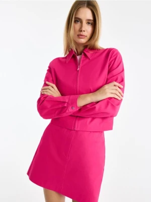 Mohito - Krótka kurtka z bawełny - fuksjowy