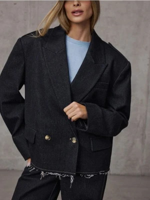 Mohito - Krótka marynarka oversize - granatowy