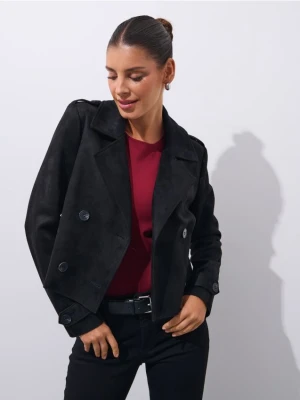 Mohito - Krótki czarny trencz - czarny