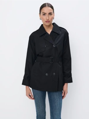 Mohito - Krótki czarny trencz - czarny