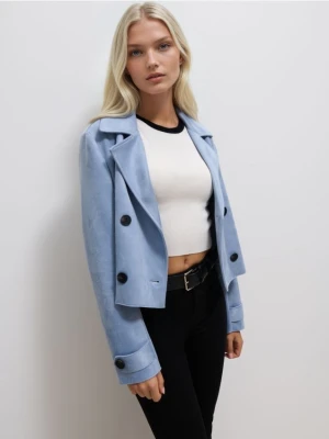 Mohito - Krótki trencz - błękitny